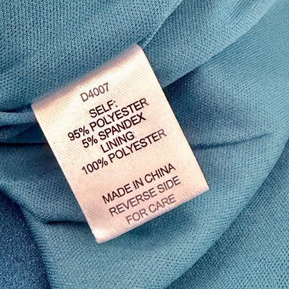 ALEXIA ADMOR | Asymmetrical Cocktail Dress in Lapis, Size Small - Picture 7 of 8